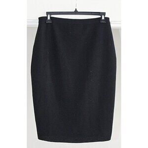 Eileen Fisher - Washable Wool Crepe Knee Length Skirt, Black, XS   **The OG**